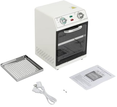 220 ℃ Hochtemperatur-Sterilisator, Weiß, Desinfektionsschrank für Hochtemperaturwerkzeuge, 600 W, Autoklav-Sterilisator für die Desinfektion von Maniküre-Werkzeugen, Friseurgeräten