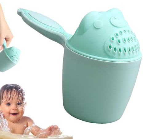 Taza de champú, jarra de baño para lavado de bebé, taza de baño de bebé de dibujos animados, taza de baño de ducha de lavado de cabello de pez payaso, jarra de baño multifuncional para protección