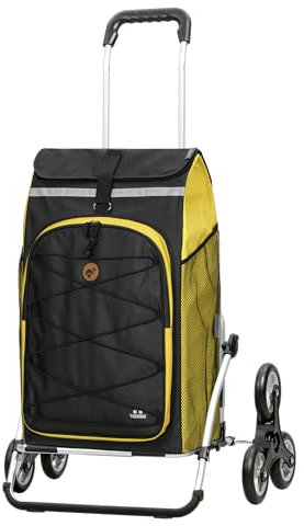 Andersen Einkaufstrolley - klappbar - 74 Liter - Treppensteiger - mit Kühlfach - Aufhängung für Einkaufswagen - Regencape integriert - belastbar 50 kg - Rad Ø 3 x 13 cm - Cargo Shopper XXL Fado 2.0 ge