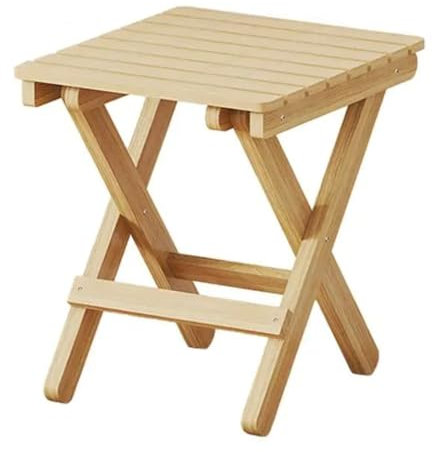 Vesdrtyr Piccolo sgabello pieghevole portatile in legno sedia leggera pieghevole sgabello poggiapiedi pieghevole per esterni 28 x 36 x 29 cm