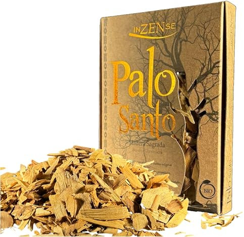 INZENSE - Chips Palo Santo - Nettoyage énergétique Palo Santo - Encens naturels Palo Santo - Purificateur d'énergie biologique Palo Santo - Kit 50 g - Original Pérou.