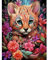 GHHKUD Diamond Painting für Erwachsene, Tiger Tiere 5D DIY Diamant Painting Bilder für Erwachsene Anfänger, Diamond Painting Set, Full Drill Diamant Malerei für Haus Dekoration 30x40 cm