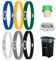 6 Pcs Large Elastic Bands, Adjustable Durable Trash Bands for 13 to 30 Gallon Garbage Cans, Waste Bag Holder Loop Straps