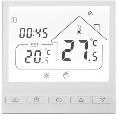 Termostato WiFi Tuya, regolatore programmabile della temperatura del riscaldamento a pavimento/gas/acqua, telecomando, retroilluminazione regolabile (acqua e gas 3A)
