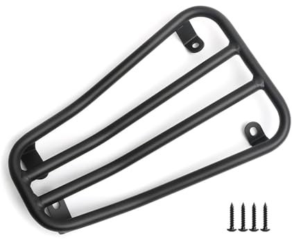 NEWFUN Motorrad Gepäckträger, Zubehör für Vespa, Motorrad Gepäckträger Mitte Durchstieg schwarz Matt für Vespa GTV,GTS,200,250,300