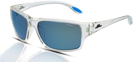 O'Neill ONS-9023 2.0 Lunettes de soleil pour homme 113P brillant cristal/bleu/bleu miroir, transparent