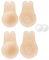 Silicone Cache Tétons Réutilisable Auto-adhésif Couvre Mamelon Seins Invisible pour Robe de Soirée Robe de Mariée Maillot de Bain et Vêtements Dos-Nu
