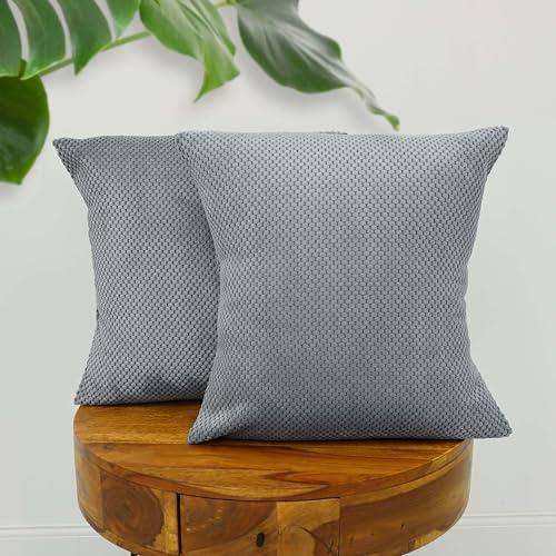 Amilian 2er Set Kissen mit Füllung und Bezug – Dekokissen für Sofa, Bett oder Couch – Zierkissen Set mit weichem Innenkissen – Waschbar & stilvoll - Ozeangeheimnis - 45 x 45 cm