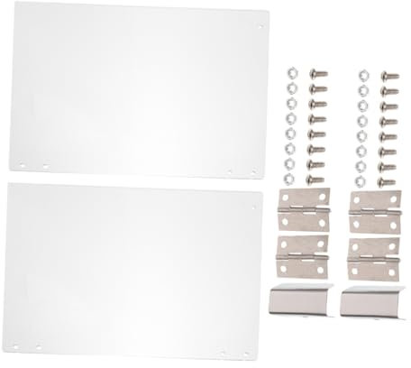 Abaodam 2pcs Popcorn Machine Door Panel Protective Household Commercial Popcorn Maker Clear Panel Replacement Part Accessories 29x21.5cm