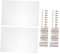 Abaodam 2pcs Popcorn Machine Door Panel Protective Household Commercial Popcorn Maker Clear Panel Replacement Part Accessories 29x21.5cm