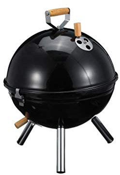 PNAJFUEL Bbq-Grill Tragbare Antihaftbeschichtete Grillschale Holzkohlegrills Mini-Rundgrill Camping-Picknick-Werkzeug Mit Abdeckung