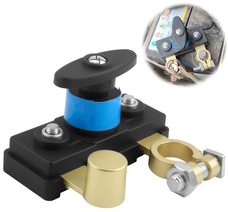 Car Battery Isolator Switch 12V, Car Battery Power Cut-Off Switch Breaker Pure Copper Smart Car Battery Disconnect Switch High Conductivity for Car Truck RV Power Failure Protection