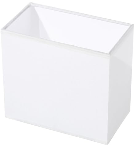 WEKADRIN Lampenschirm Weißer aus Stoff mit Metallrahmen Rechteckiger Moderner Staubschutz und Sanftes Licht für Tischlampe für Schlafzimmer und Hotel