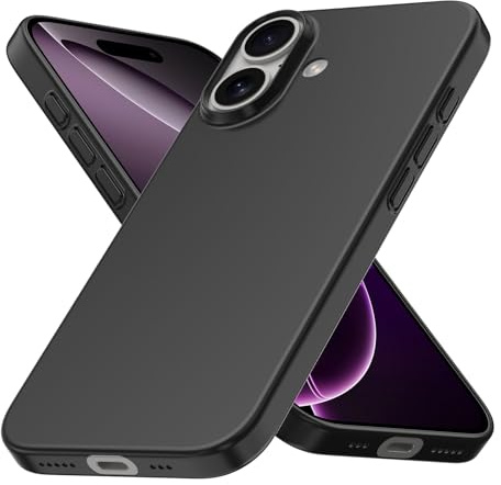 CELLBEE für iPhone 17 Hülle Case Ultra Dünn [0,45mm Federleicht · Vergilbt Nicht] für MagSafe & Qi Kameraschutz Kratzfest Slim Schutzhülle Handyhülle Deep Black - Schwarz Stoßfest Cover