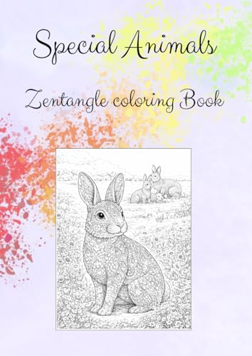 Special Animals: Zentangle coloring Book