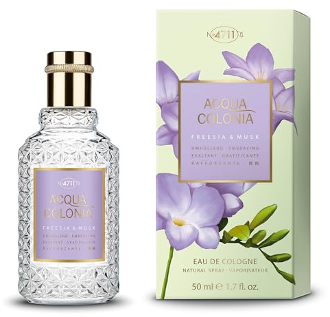 4711 Acqua Colonia® Freesia & Musk Eau de Cologne Natural Spray 50ml | 4711 Acqua Colonia® Freesia & Musk Eau de Cologne – Umhüllender Unisex-Duft mit zarter Freesie und warmer Moschusnote.