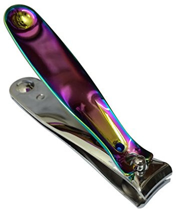 Pathfinder Technologies ® Professional Quality Designer Titanium Rainbow Toe Nail Clippers Nails Nippers for Chiropody or Podiatry (Rainbow)