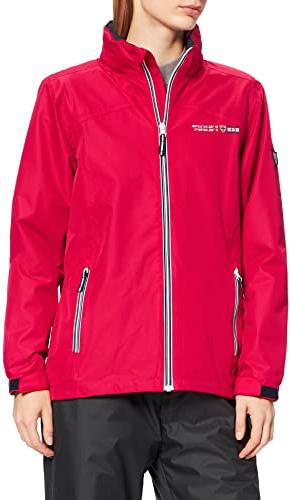 PRO-X elements Damen Regenjacke LOUISA I Damen Funktionsjacke mit maritimen Prints, Kapuze & Taschen I Atmungsaktive wasser- & winddichte Outdoorjacke
