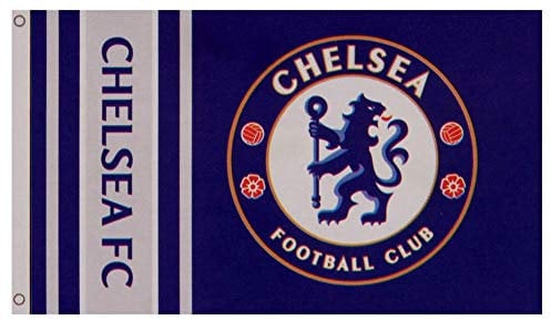 Chelsea Fußballverein, offiziell, gestreift, große Flagge, Big Crest Game Fan Banner