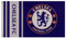 Chelsea Fußballverein, offiziell, gestreift, große Flagge, Big Crest Game Fan Banner