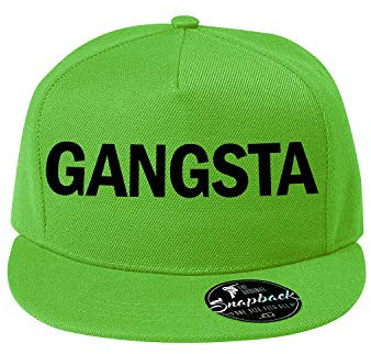 OwnDesigner Gangsta Cap Reine Farbe Baseboard Baseballkappe Kappe, Mütze (409-Cap5P-5Grun)