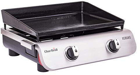 Char-Broil 140 879 - Plancha Verano 200 - Piastra da Cucina a 2 fuochi e Finitura in Acciaio Inox.