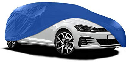 Xtremeauto™ Universal Breathable Indoor Garage Showroom Super Soft Dust Proof Car Cover (Royal Blue, Medium : 446x139x115cm)