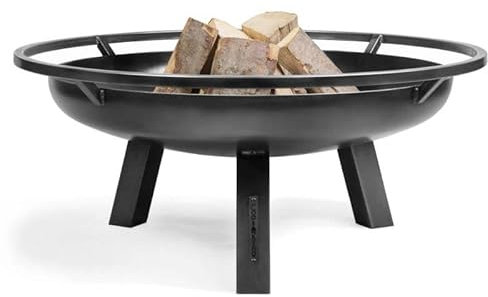 CookKing Porto Feuerschale 60cm - BBQ Feuerschalen für den Garten - Feuerstelle Outdoor & Feuertonne - Terrasenofen aus Legierter Stahl - Feuerkorb für den Garten - Holzofen Mit Füße - 60x60x39 cm