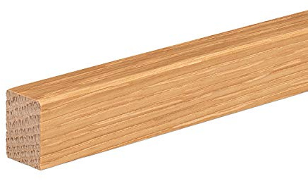 Vorsatzleiste Deck- Abschluss- Sockelleiste Eiche LACK 20x15x2300mm [SPARPAKET] (1 Stück (2,3lfm))