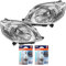 EISENFELS Bundle Set 69592560 Scheinwerfer rechts & links + Leuchtmittel H4 Classic kompatibel mit Fiorino Kasten/Kombi 225