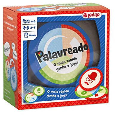 Ludilo- Palavreado | Jogos De Tabuleiro para Crianças | Jogos Educativos A Partir Dos 6 Anos | Jogo De Cartas | Jogo De Agilidade Mental | Presentes para Crianças