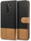 BEZ Cover per Xiaomi Redmi 9, Custodia per Portafoglio Xiaomi Redmi 9 Protettiva in Tela e PU Pelle Portafoglio Flip Cover con Chiusura Magnetica, Nero