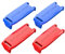 Cubierta de protección de batería TAKEWELL para batería SRAM AXS/eTap (4 Piezas), 2 Piezas * Azul + 2 Piezas * Rojo.