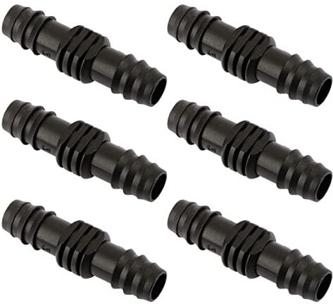 BETESSIN 50pcs Riego Conectores de Goteo, Goteo para Riego, Goteo Manguito, Conectores Agua de Tubo de PP para Jardín Césped Planta, 16MM