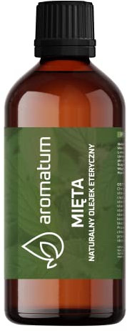 Aromatum Olio Essenziale per Diffusione 100 ml, Uso in Aromaterapia | 100% Puro e Naturale | Olio per Profumare l'Ambiente per il Buon Sonno, Umidificatore, Aromaterapia, Sauna e Bagno – Menta