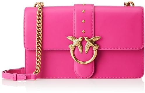 Pinko Love One Classic CL Vitello Seta, Donna, N17Q_Pink Antique Gold, Size