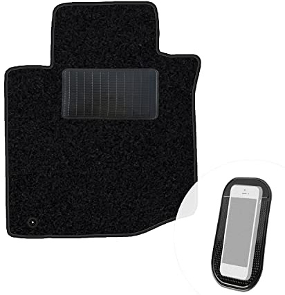 moto-MOLTICO Fahrer Fußmatte Auto Velours Fahrerseite Autoteppiche | Schwarz Fahrermatte 1-teilig passend für Peugeot 107 Citroen C1 2005-2014