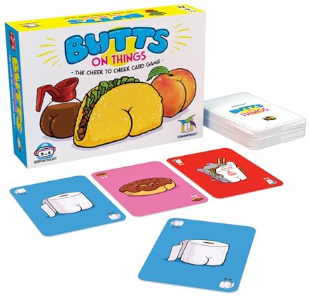 Gamewright - Butts On Things - Spielkartenspiel - Für Kinder ab 8 Jahren - Perfekt für Familienspielabende