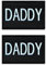Zcketo 2 Stück Daddy Tactical Moral Patches, Familien-Patch für Vater, Klettverschluss-Flicken für Hüte, Mäntel, Kleidung, Wickeltaschen, Lunch-Taschen, Familien-Outdoor-Reisenanhänger, Papa
