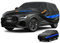 Holthly SUV Autoabdeckung Wasserdicht Atmungsaktiv,Auto-Abdeckplane für Vollgarage,Regen,Sonne,Staub und UV-Schutz.Autoplane passend für Audi Q3,BMW X1,VW T-ROC,Mercedes GLA,usw.YM+