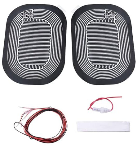 ISTOVO Auto-Seitenspiegel-Heizkissen DC 12 V Universal-Kohlenstoffkristall-Heizmaterial, Schnell Erwärmende -Defogger