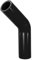 X AUTOHAUX 1 manguera refrigerante universal de silicona negra para coche, 32 mm, 102 mm, 4 pulgadas de longitud, 45 grados, color negro