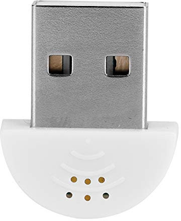WGFOIP Mini Microphone USB, Son Haute fidélité, compatibilité Puissante pour Chat Web et Skype (Blanc)