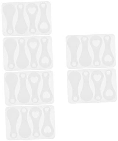 NUOBESTY 6pcs Shopping Cart Token Mold Keyring Ornament Mold Easy to Use Trolley Token Crafting Tool for Jewelry Decorative Items