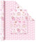 WERNNSAI Geschenkpapier für Baby Mädchen – 1 Rolle 43 cm x 10 m Wendbares Geschenkpapier Rolle Kinder Rosa Mädchen Geschenkpapier Fußabdruck Design Geburtstagsparty Geschenk