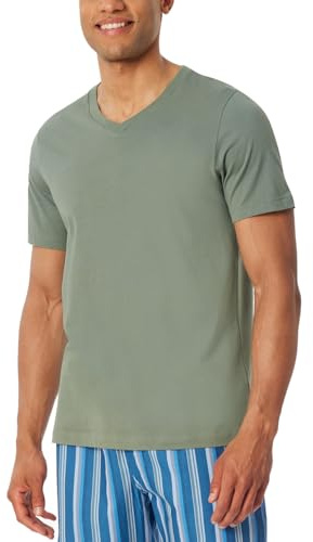 Schiesser Herren Schlafanzugoberteil Shirt V-Ausschnitt - 169872