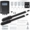 CO-Z Automatic Dual Swing Gate Opener 1000kg, Electric Gate Opener for Doors up to 6 m or 500kg per Wing, Driveway Home Garden Swing Gate Opening System for Double Gates Kit with Remote Control