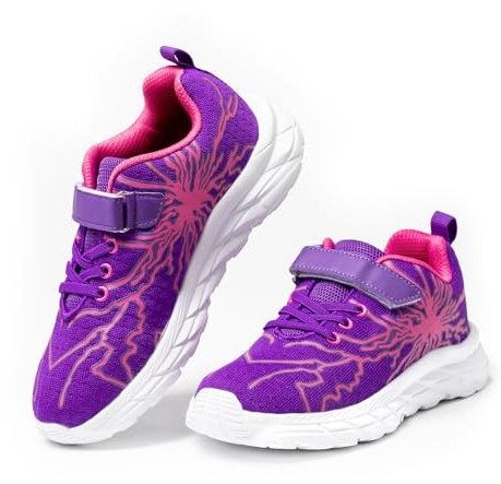 Scarpe Bambino Scarpe Bambina Sneakers Casual Scarpe Sportive Bambino Scarpe Ginnastica Bambino Scarpe Tennis Ragazzo Scarpe da Corsa Traspiranti Viola; 37EU