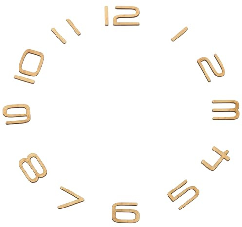 PATIKIL Selbstklebende Uhrzahlen Ziffern für Wanduhren, 20 X 25mm Uhrzahlen Ziffernblatt, Kunst Wanduhrteile Heimdekorationen Für Wohnzimmer, Arabische Ziffern