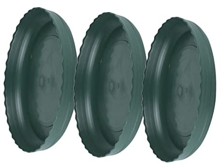 BESTonZON 3pezzi Sottovasi Tondi per Vasi da Base per Piante Protezione Superfici e Controllo umidità per e